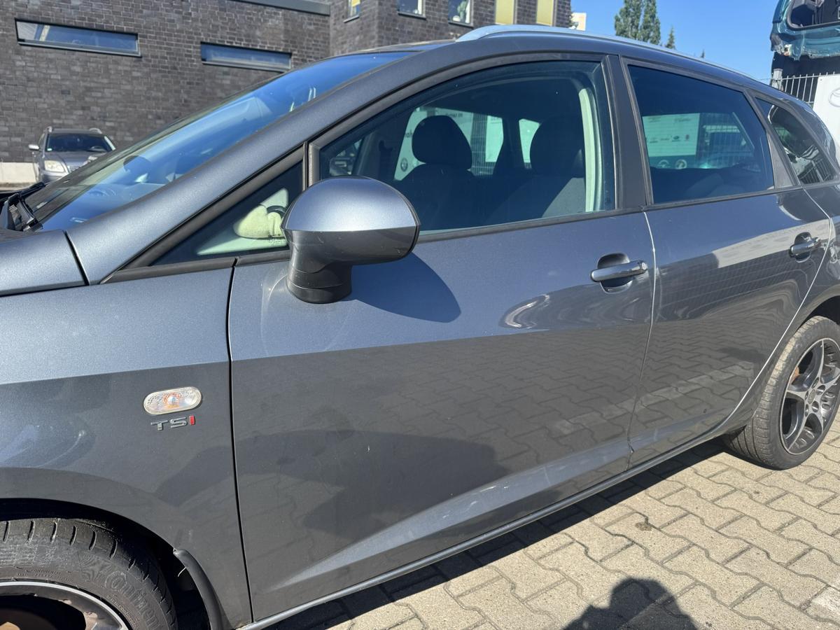 Seat Ibiza ST 6J original T&uuml;r vorne links 5-T&uuml;rer LX7R Monsungraumetallic Rohbau Bj.2012